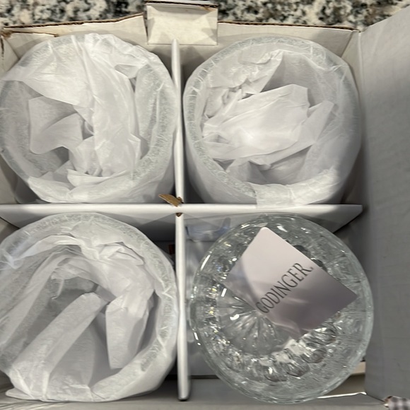 NIB Equa by Godinger set of 4 Crystal old fashion glasses! - Picture 5 of 5